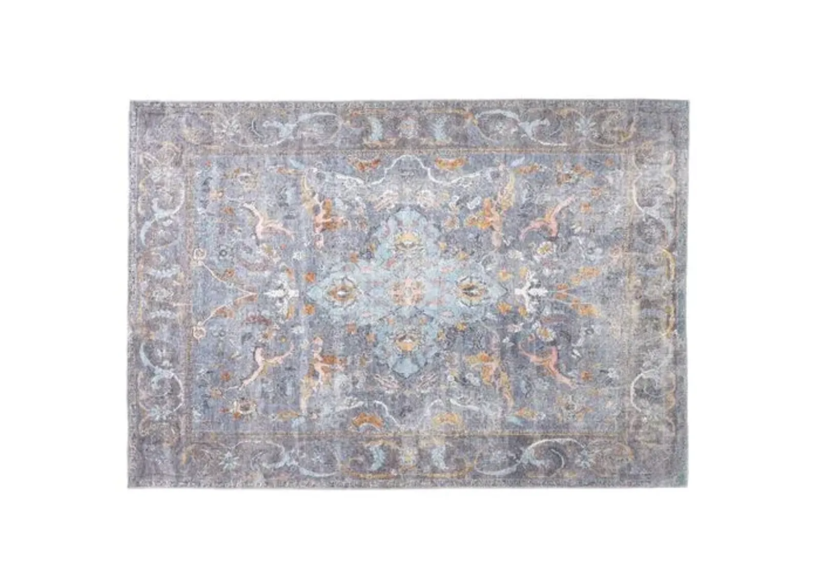 Parker Medallion Rug - Blue - Blue