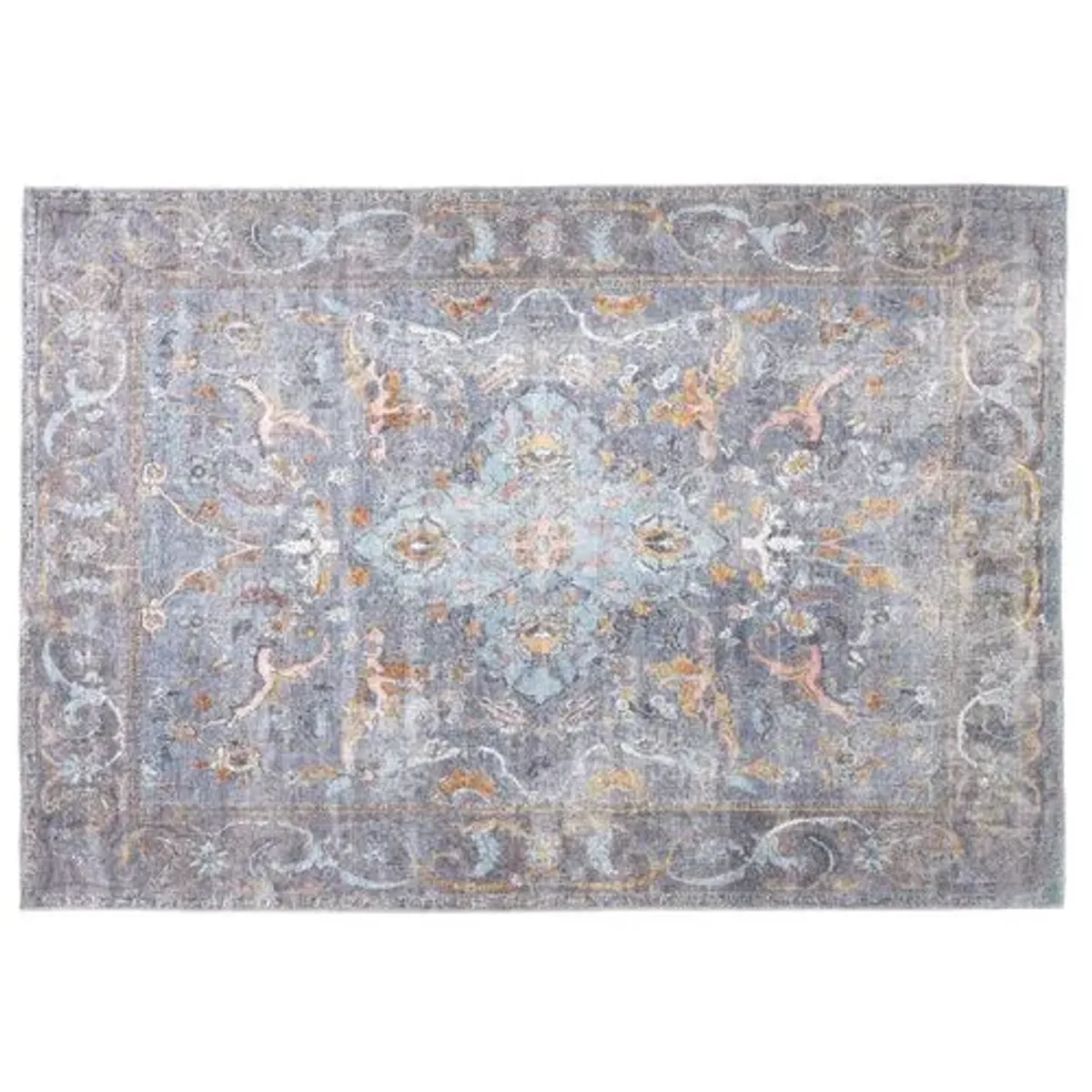 Parker Medallion Rug - Blue - Blue