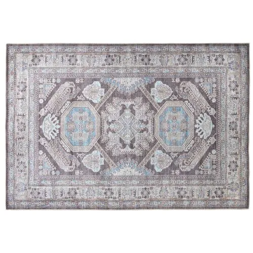 Parker Medallion Rug - Grey - Gray - Gray