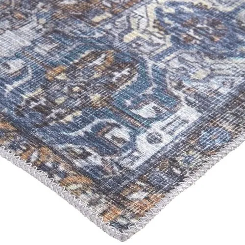 Parker Medallion Rug - Blue - Blue