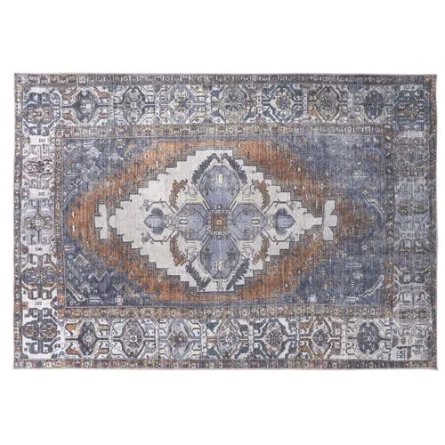 Parker Medallion Rug - Blue - Blue