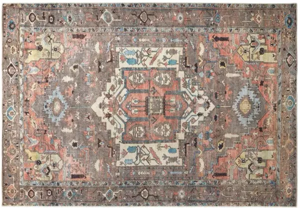 Parker Medallion Rug - Grey - Gray - Gray