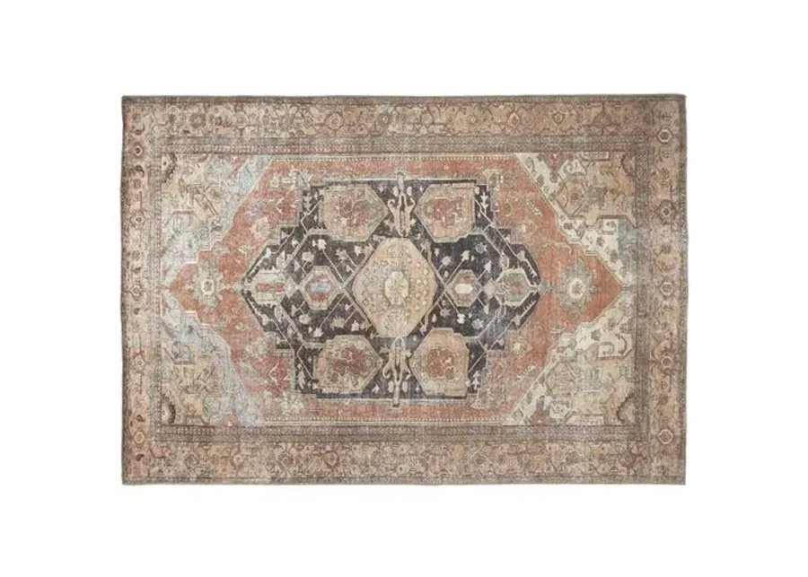 Parker Medallion Rug - Brown/Rust - Brown