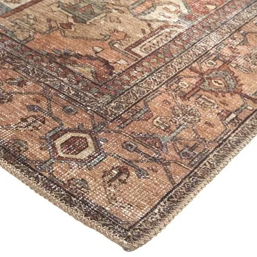 Parker Medallion Rug - Brown/Rust - Brown