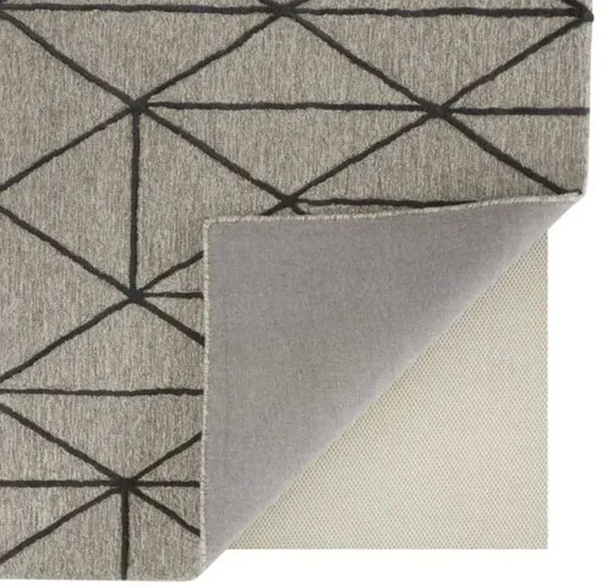 Emmy Hand-Tufted Rug - Charcoal/Gray - Gray