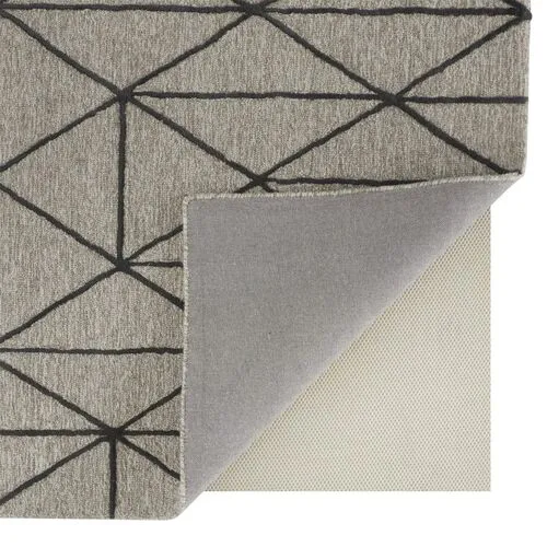 Emmy Hand-Tufted Rug - Charcoal/Gray - Gray