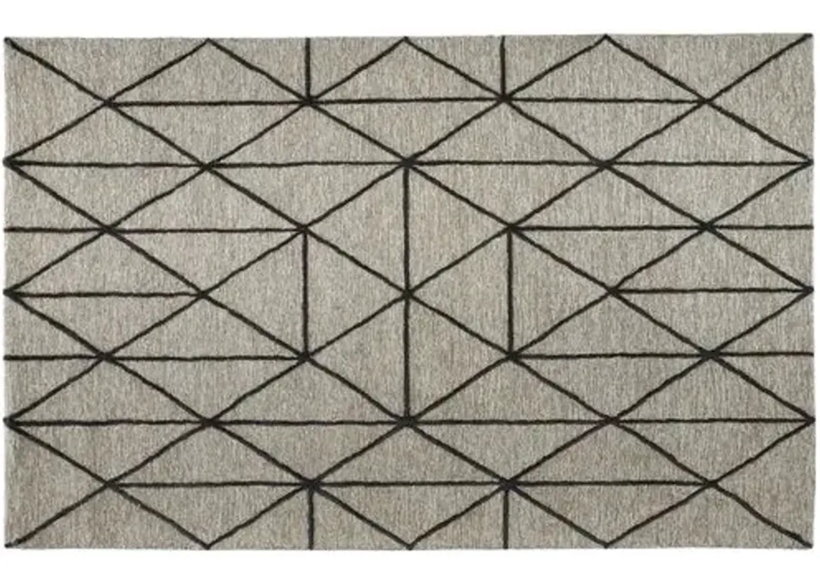 Emmy Hand-Tufted Rug - Charcoal/Gray - Gray