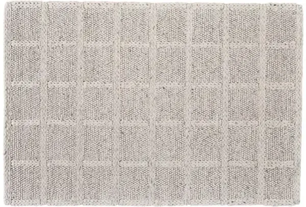 Genet Geometric Handwoven Rug - Ivory - Ivory