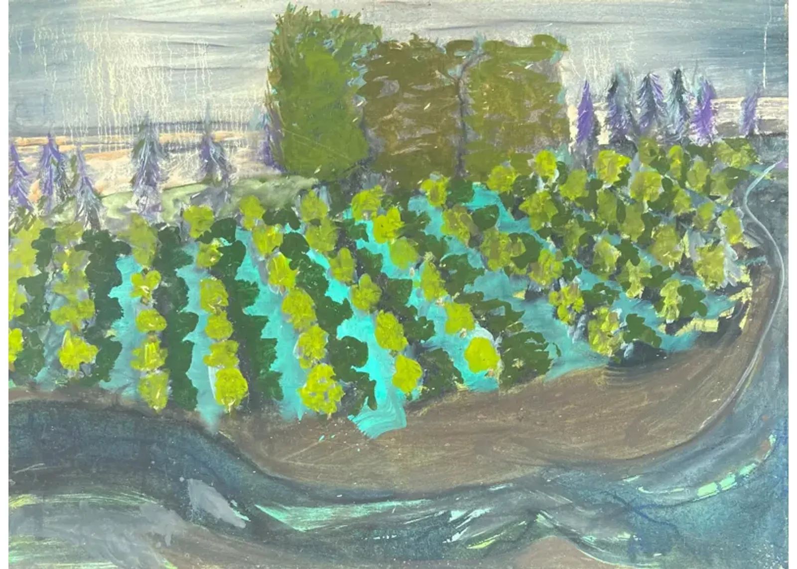 Landscape with Vineyard - 1975 - McNaught Fine Art - Green