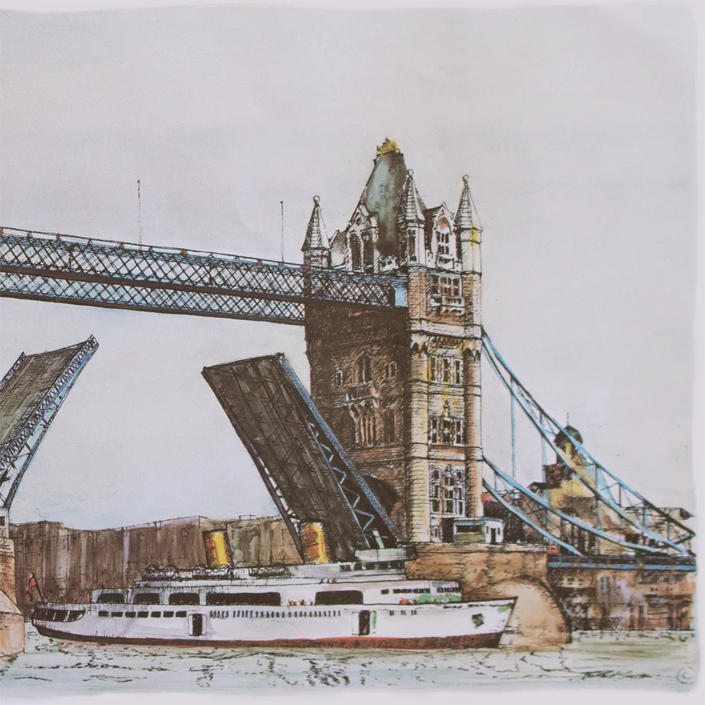 1970s Bernard Smith - Tower Bridge - Brown