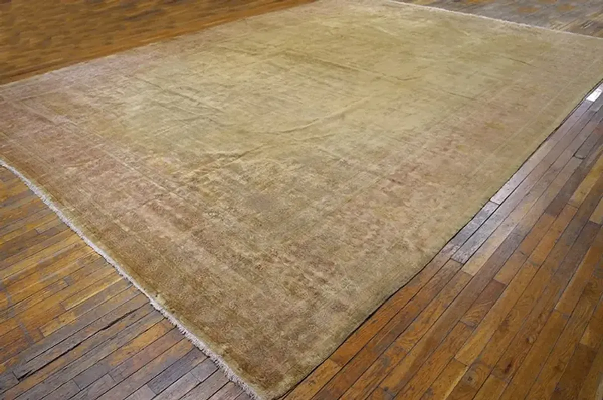 Turkish Oushak Rug 16'5" x 11'7" - Beige - Beige