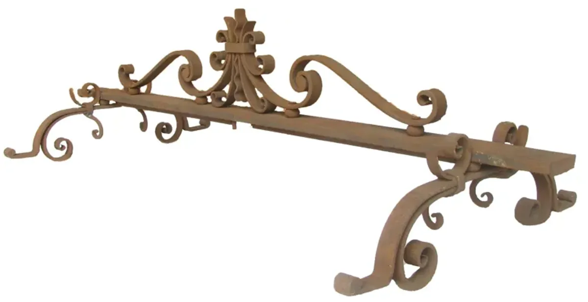 Custom French Iron Fireplace Fender - Chez Vous - Black