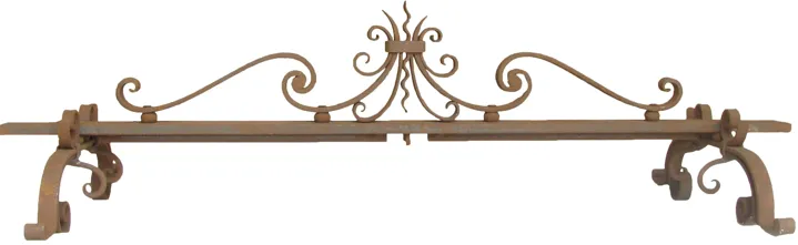 Custom French Iron Fireplace Fender - Chez Vous - Black