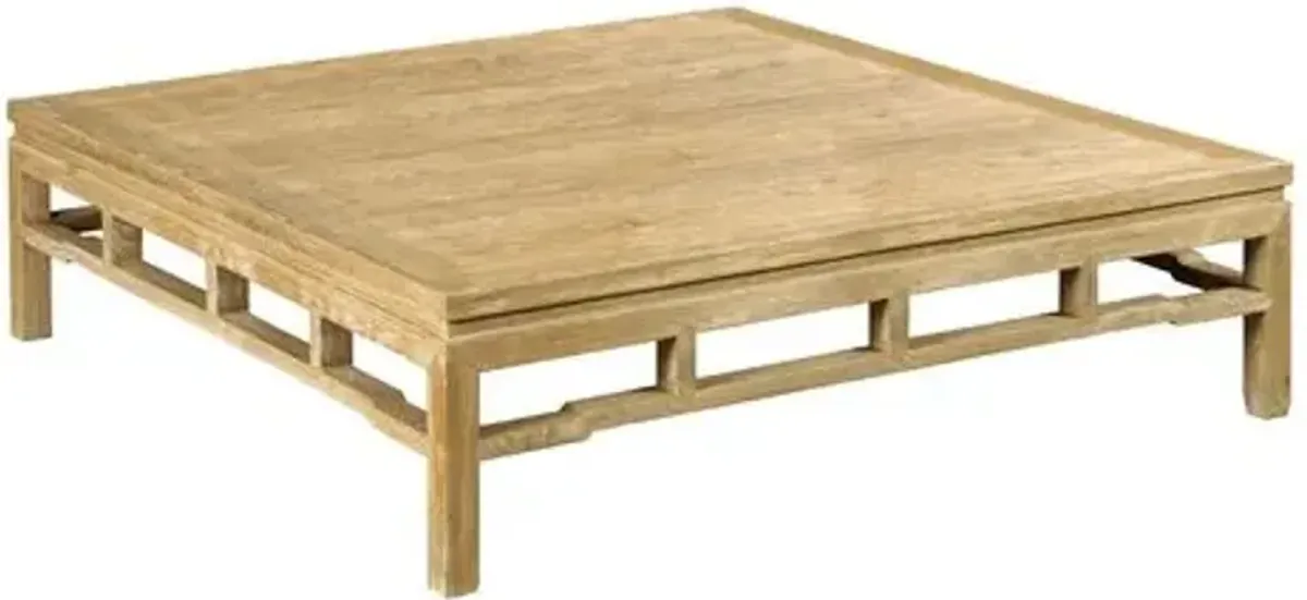 Modern Ming 60" Cocktail Table - Limewash - Lauren Liess