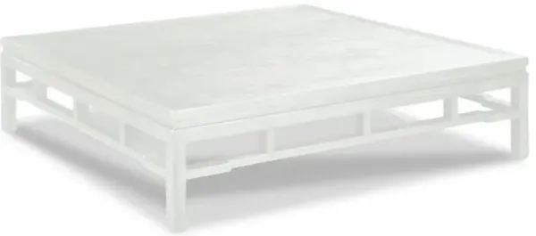 Modern Ming 60" Cocktail Table, Alabaster