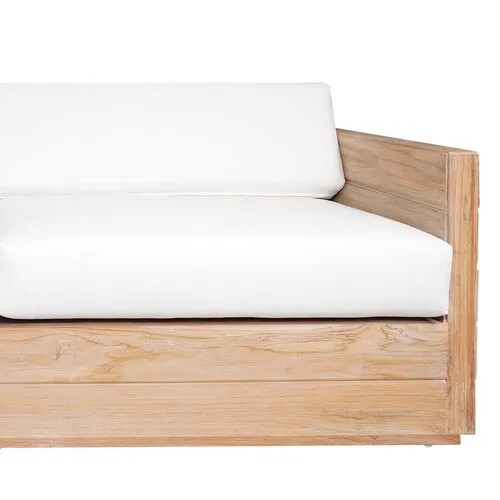 Element Teak Outdoor Sofa - Natural - Lauren Liess