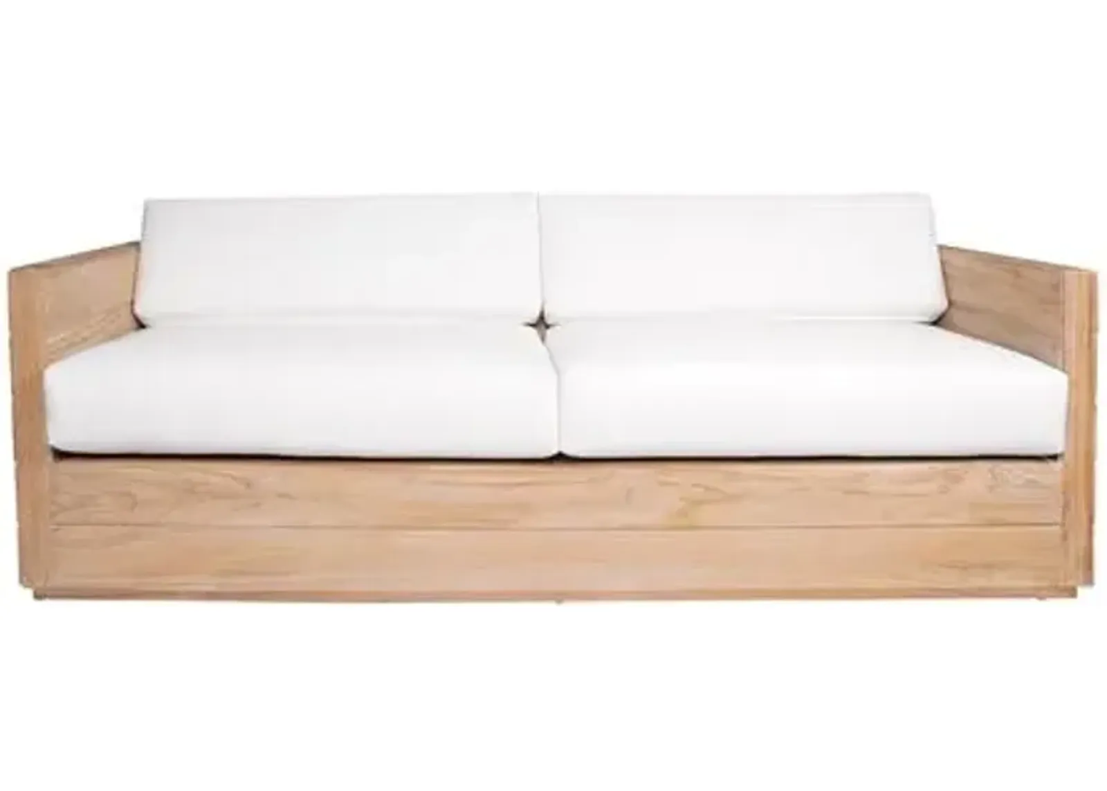 Element Teak Outdoor Sofa - Natural - Lauren Liess