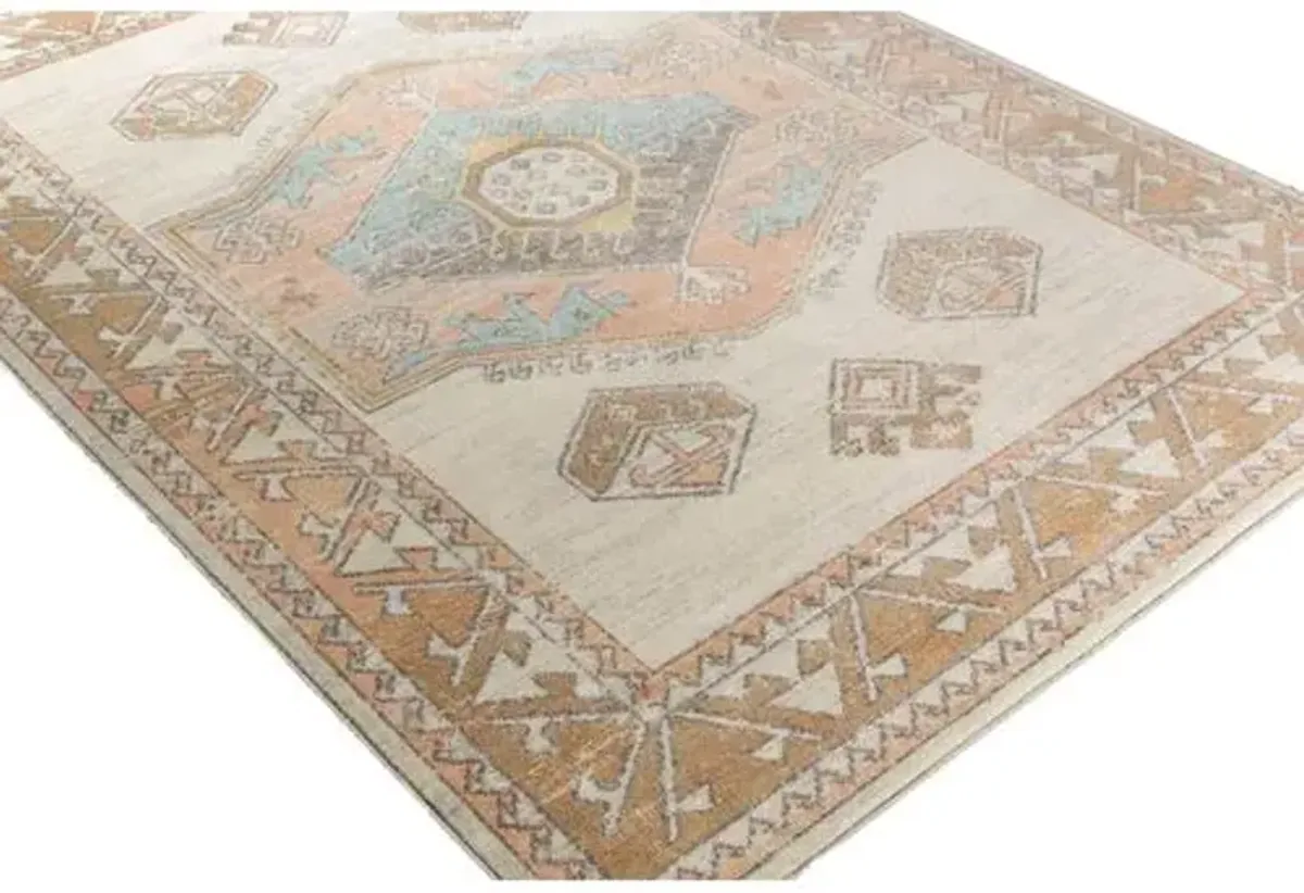 Edirne Outdoor Rug - Saffron - Brown - Brown