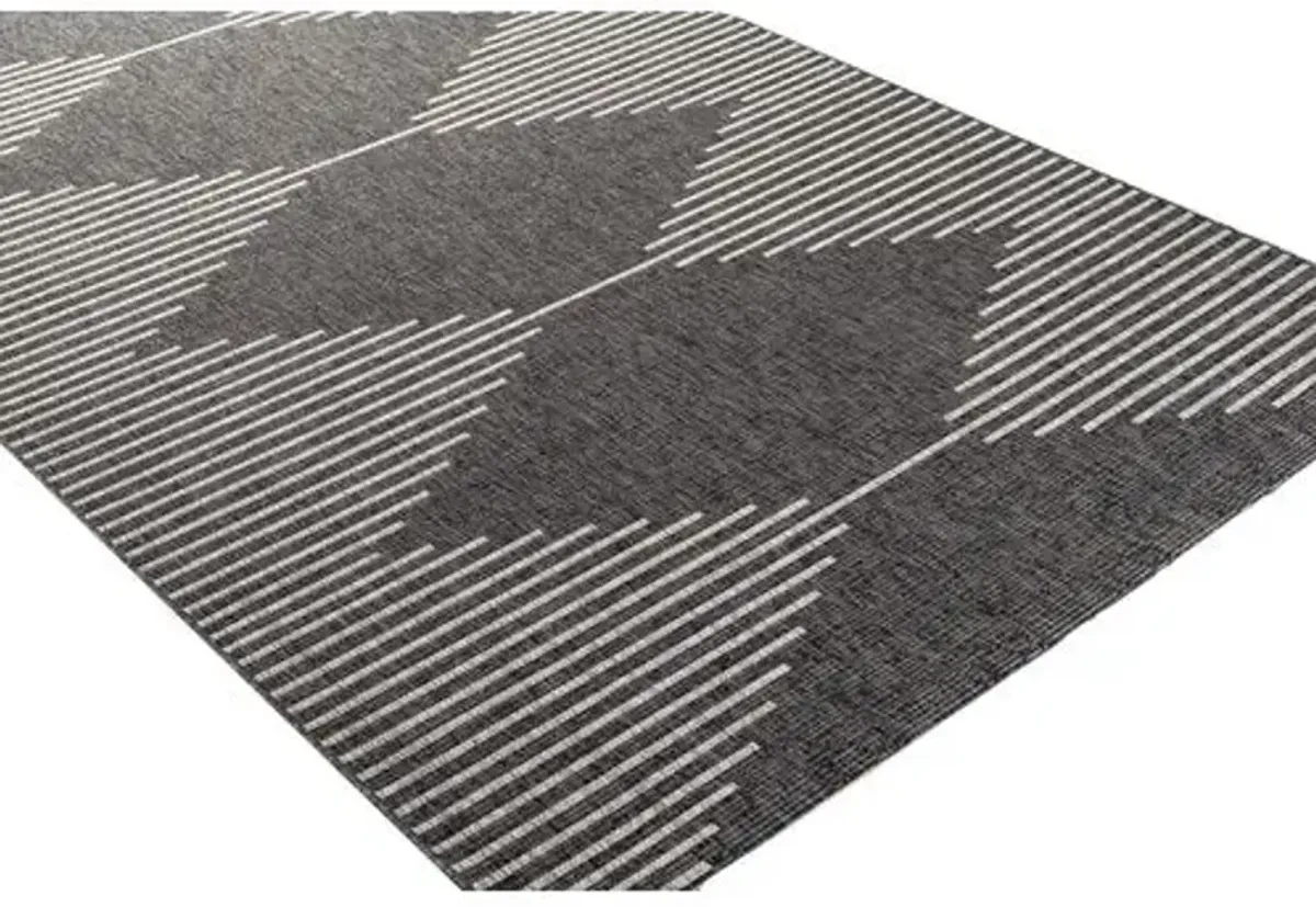 Persephone Outdoor Rug - Charcoal - Gray - Gray