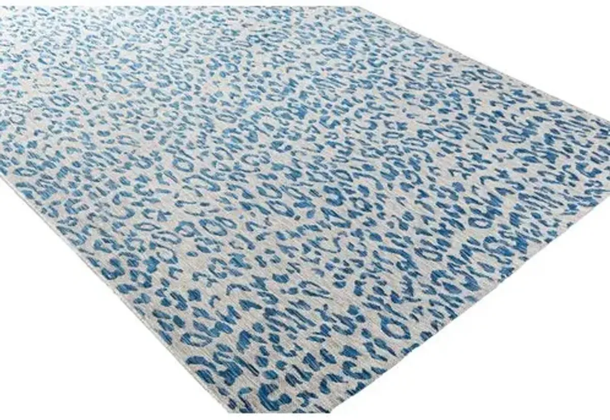 Persephone Outdoor Rug - Blue Gray - Blue