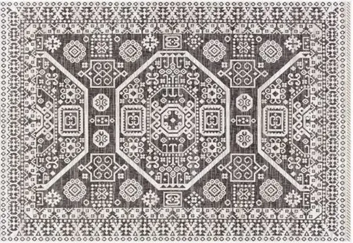 Persephone Outdoor Rug - Medium Gray - Gray