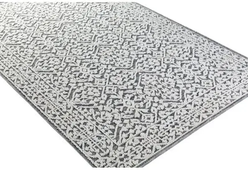 Hera Outdoor Rug - Medium Gray - Gray