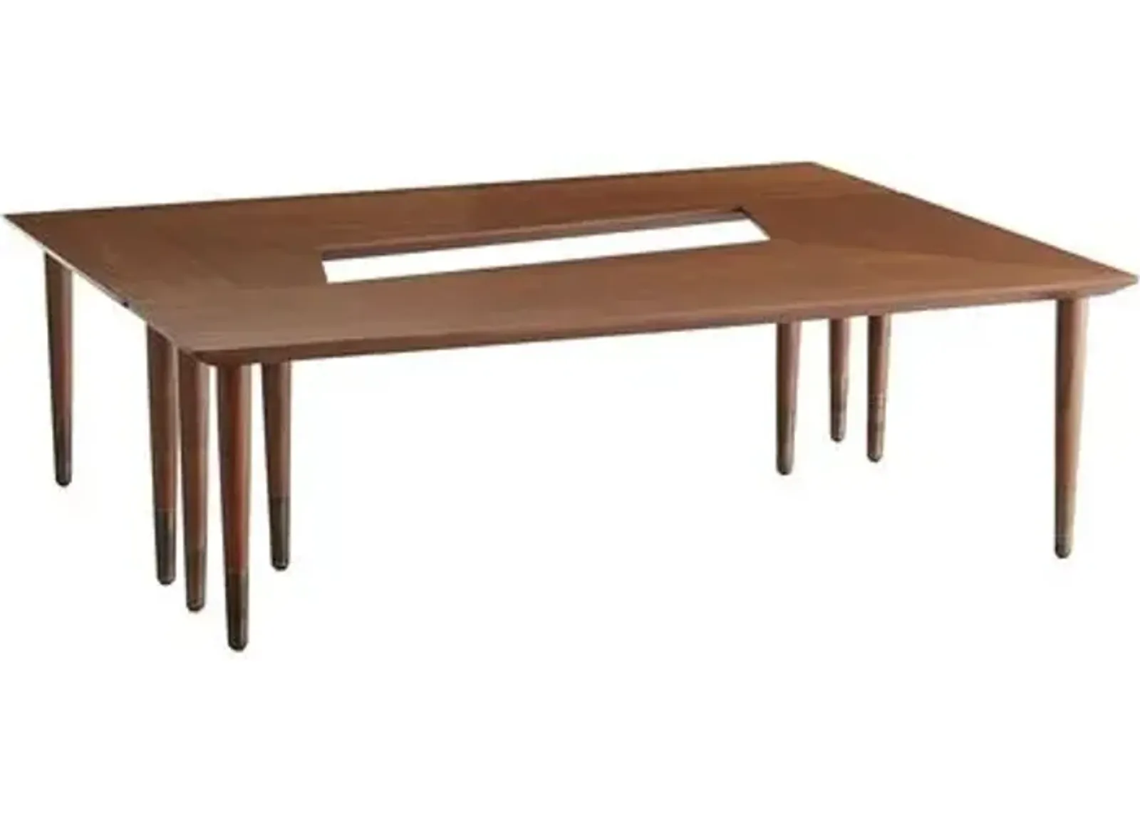 Lottie Coffee Table - Walnut - Arteriors - Brown