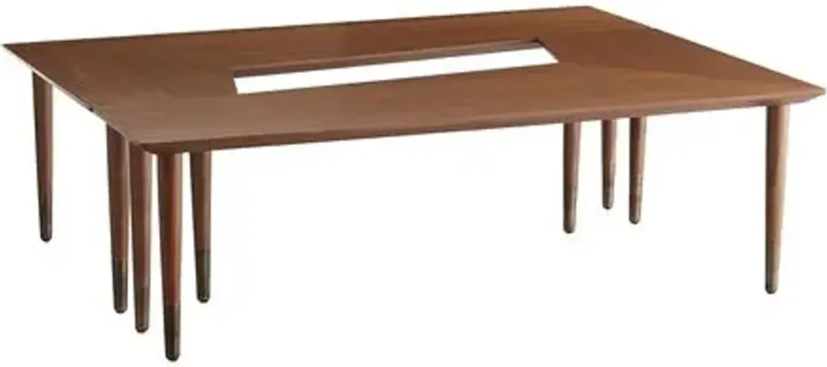 Lottie Coffee Table - Walnut - Arteriors - Brown