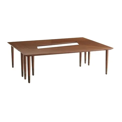 Lottie Coffee Table - Walnut - Arteriors - Brown