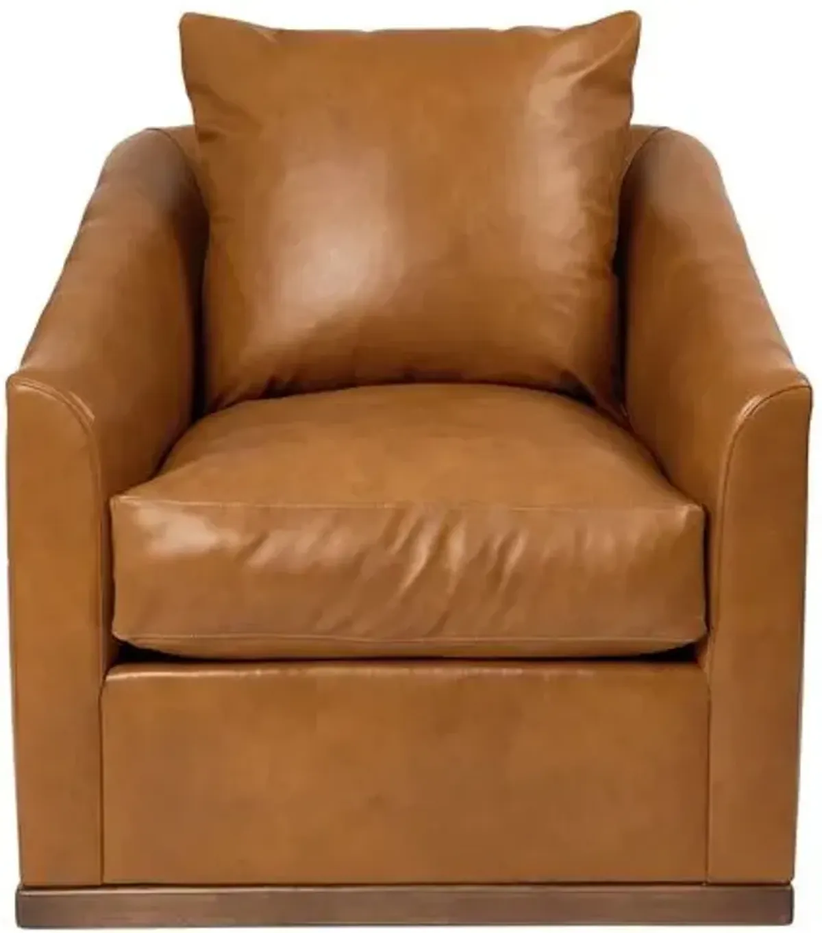 Kim Salmela - Ryder Swivel Leather Chair - Brown