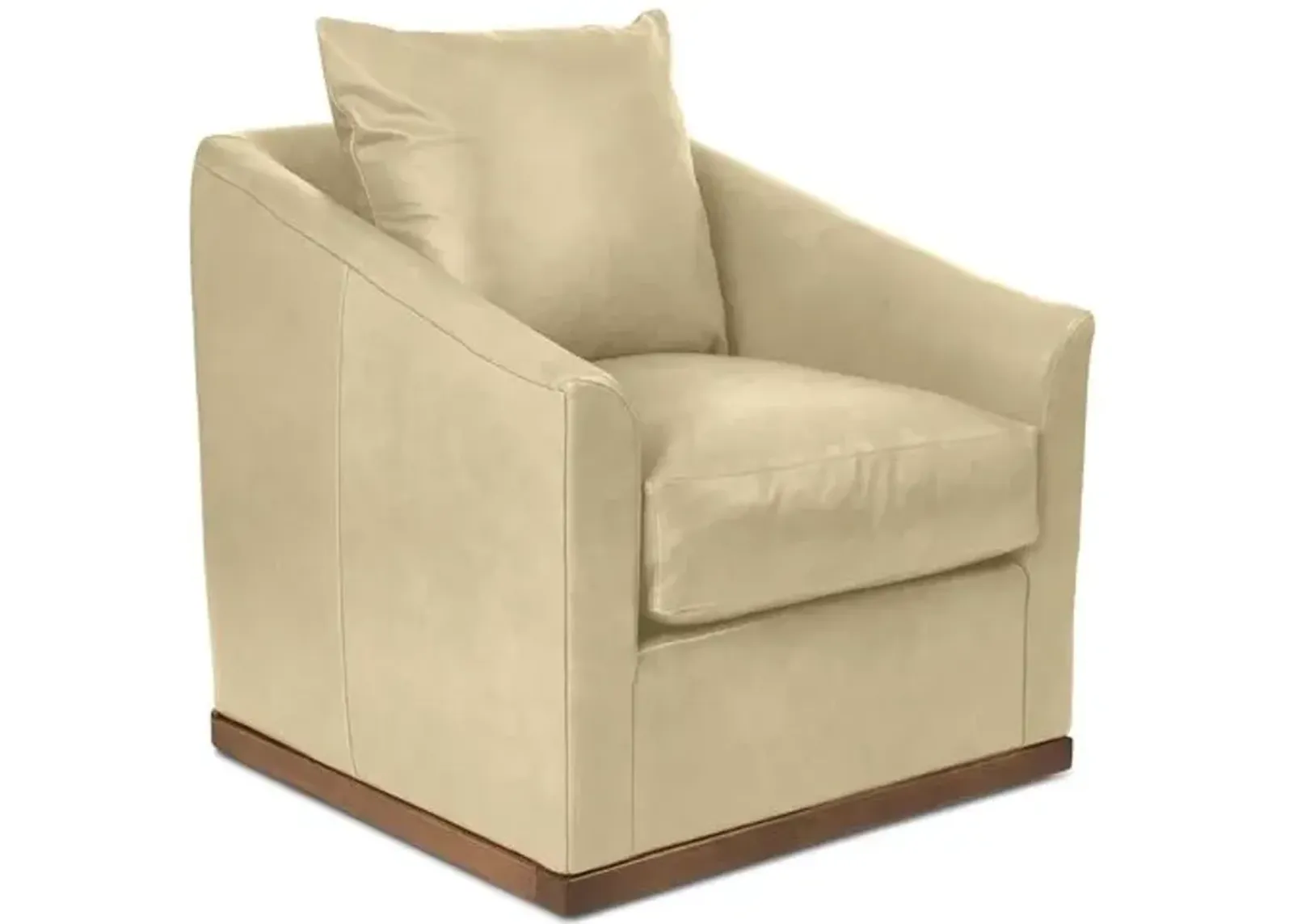 Kim Salmela - Ryder Swivel Leather Chair - Beige