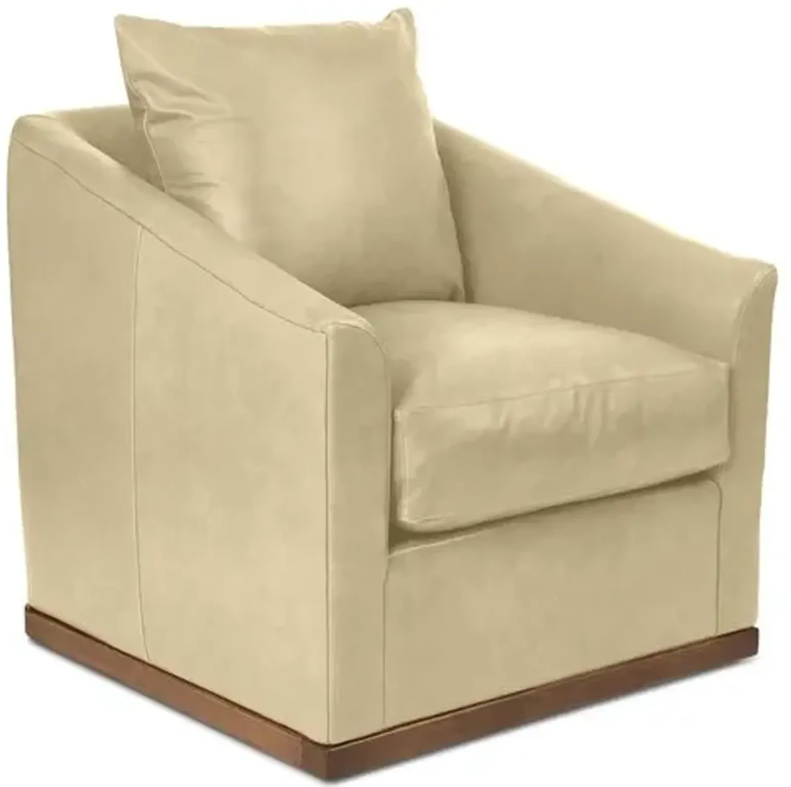 Kim Salmela - Ryder Swivel Leather Chair - Beige