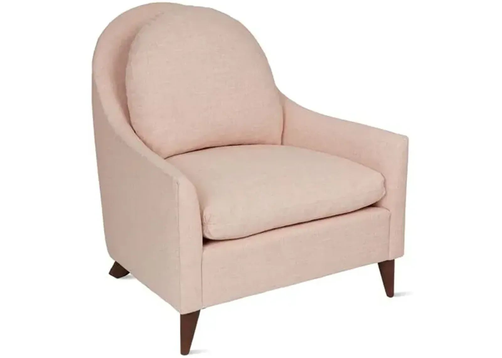 Kim Salmela - Lowell Linen Chair - Pink