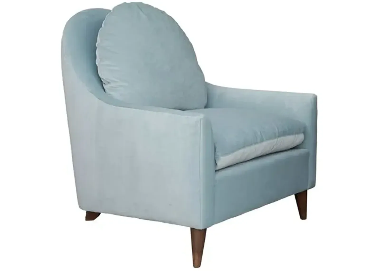 Kim Salmela - Lowell Velvet Chair - Blue