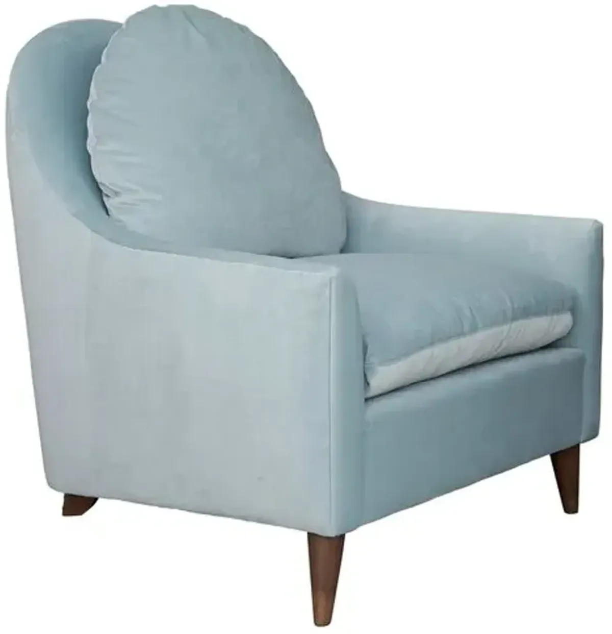 Kim Salmela - Lowell Velvet Chair - Blue