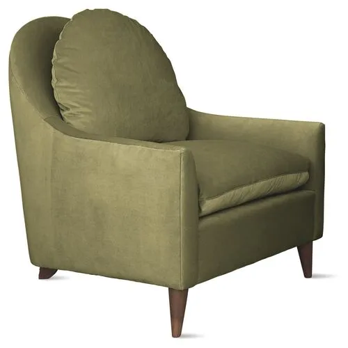Kim Salmela - Lowell Velvet Chair - Green