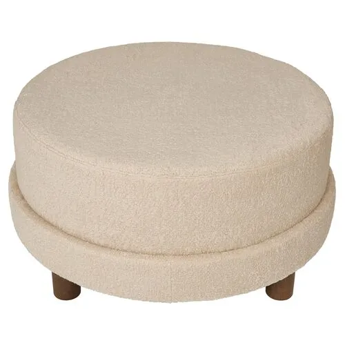 Kim Salmela - Cutler Sherling Ottoman - Beige