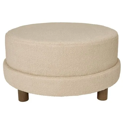 Kim Salmela - Cutler Sherling Ottoman - Beige