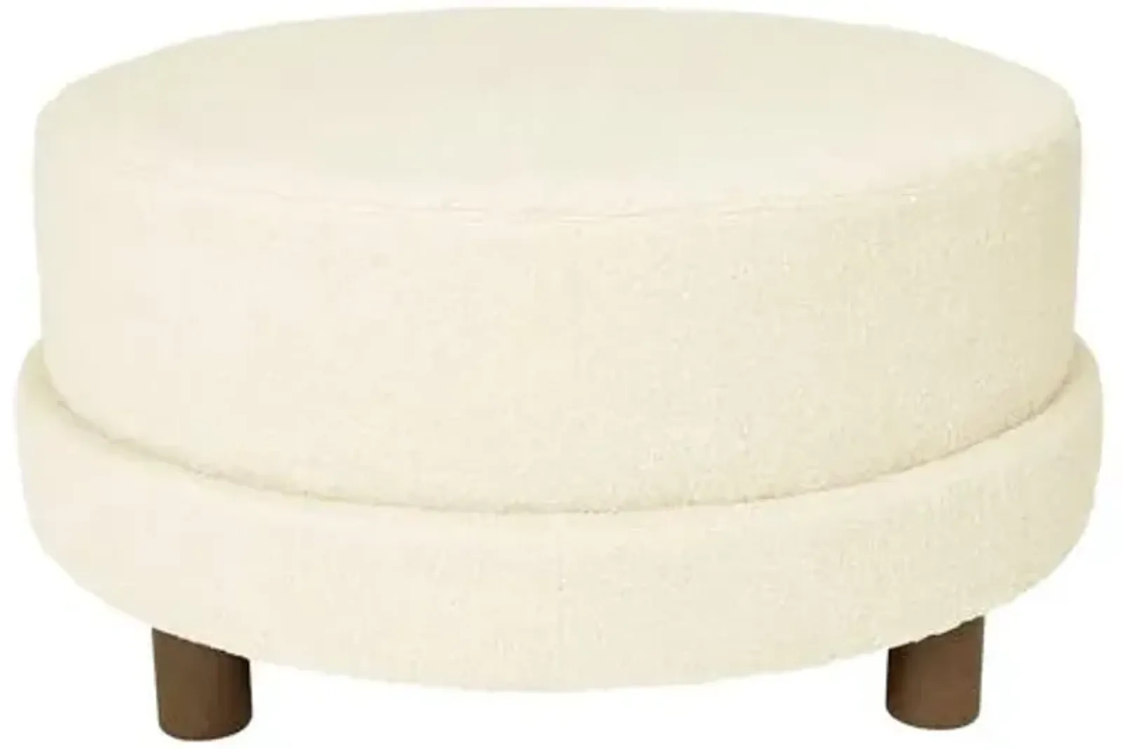 Kim Salmela - Cutler Sherling Ottoman - Ivory