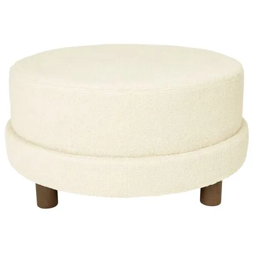 Kim Salmela - Cutler Sherling Ottoman - Ivory