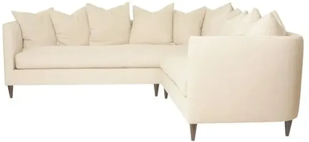 Kim Salmela - Laguna Linen Sectional - Beige