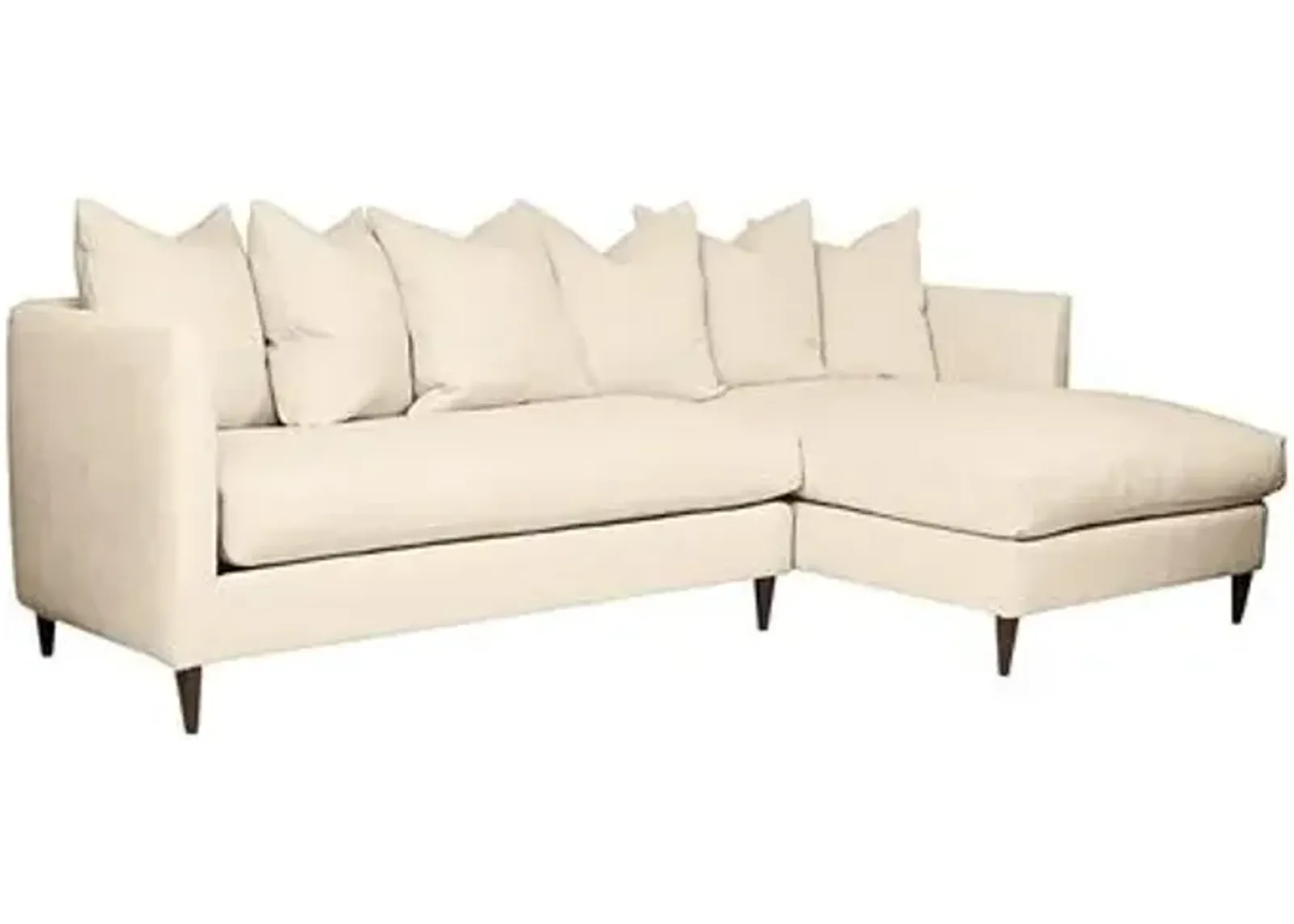 Kim Salmela - Laguna Linen RF Sectional - Beige