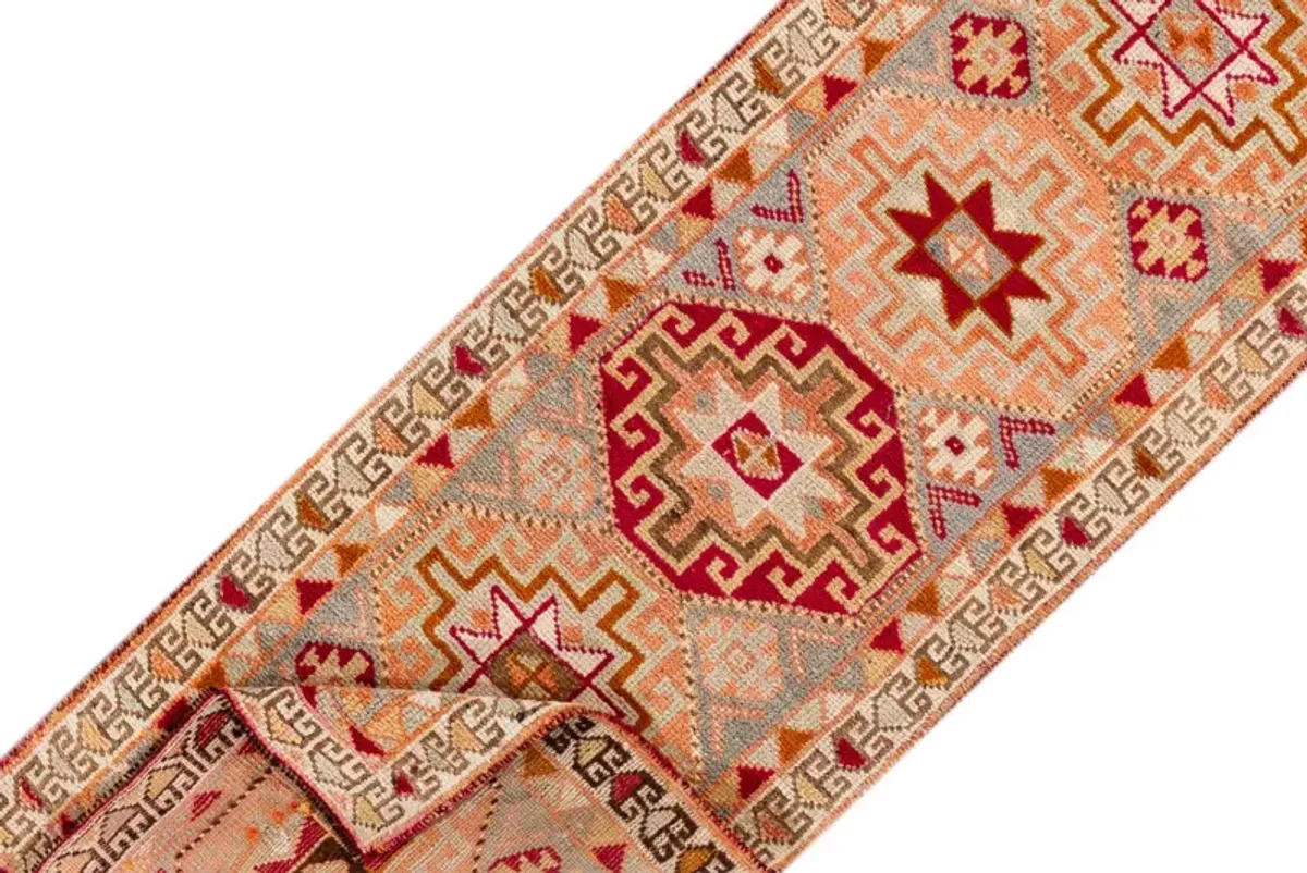 Vintage Turkish Anatolian Wool Runner - Apadana - Beige