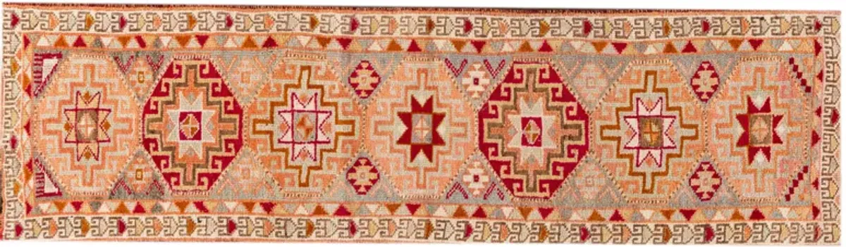 Vintage Turkish Anatolian Wool Runner - Apadana - Beige