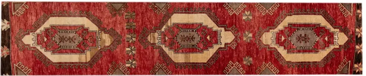 Vintage Turkish Anatolian Wool Runner - Apadana - Red