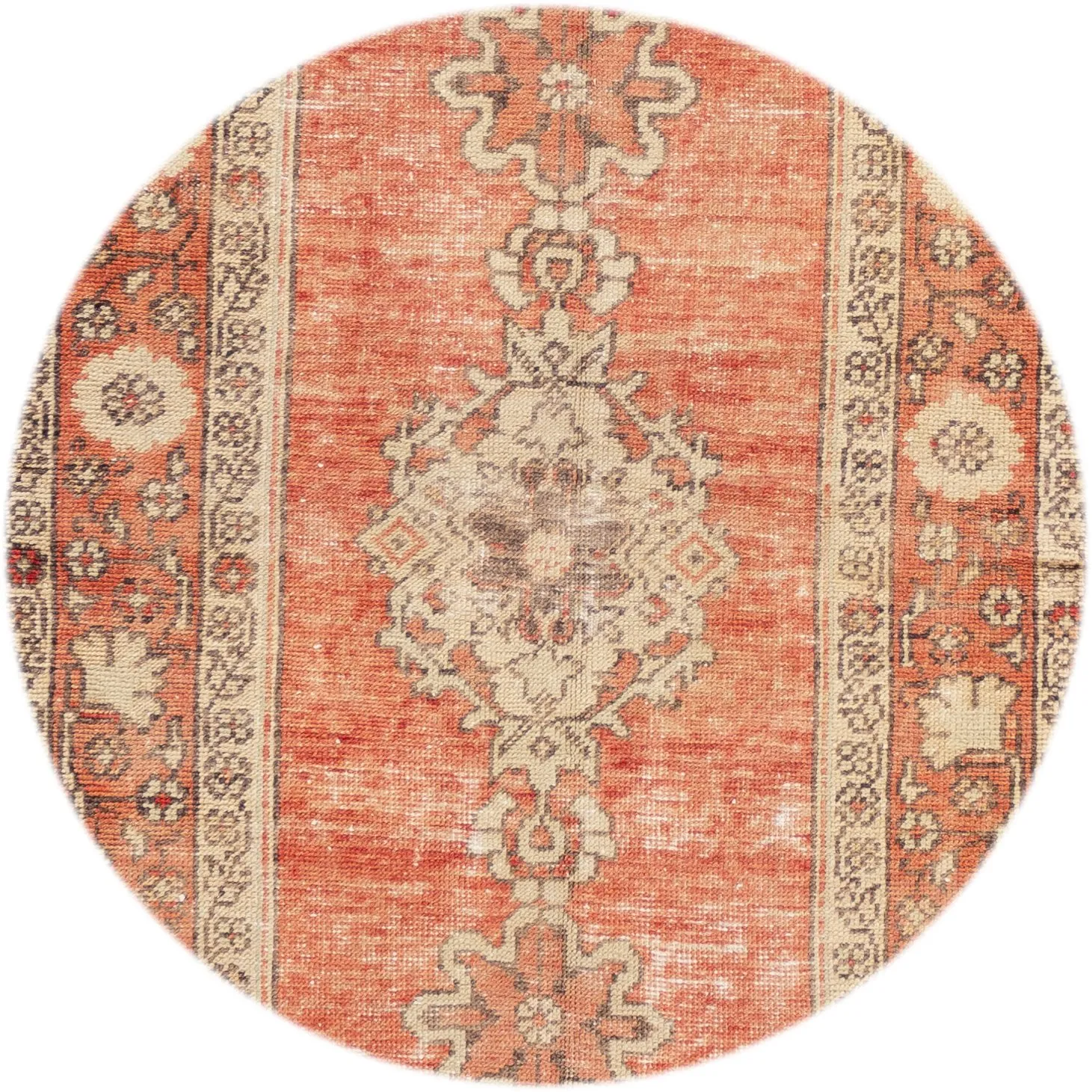 Early 20th Century Anatolian Wool Runner - Apadana - Orange