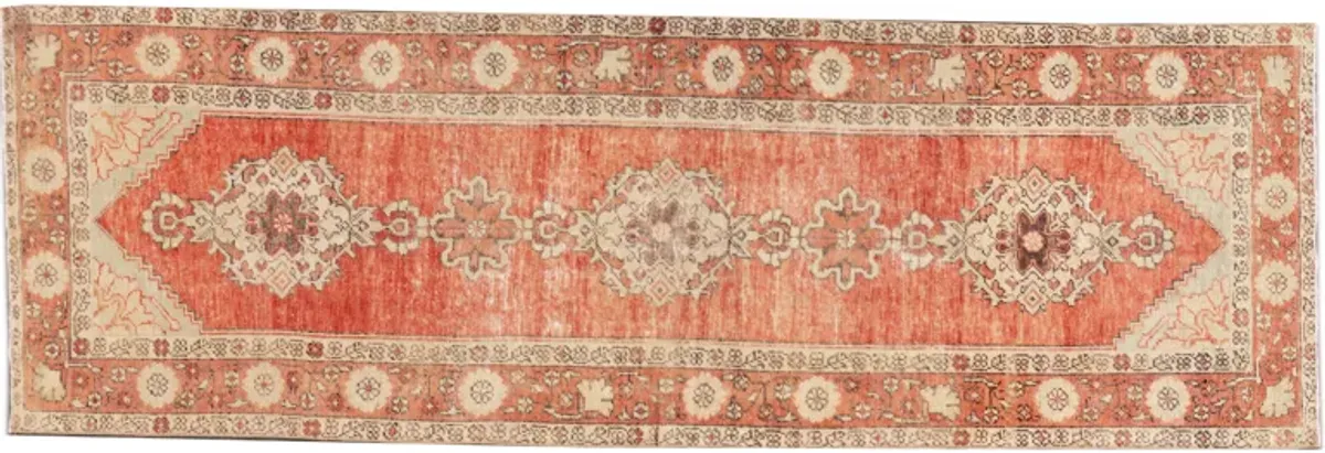 Early 20th Century Anatolian Wool Runner - Apadana - Orange