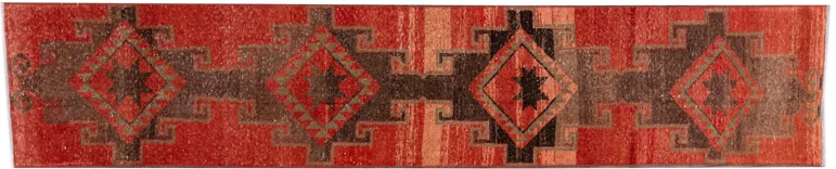 Vintage Anatolian Persian Wool Runner - Apadana - Red