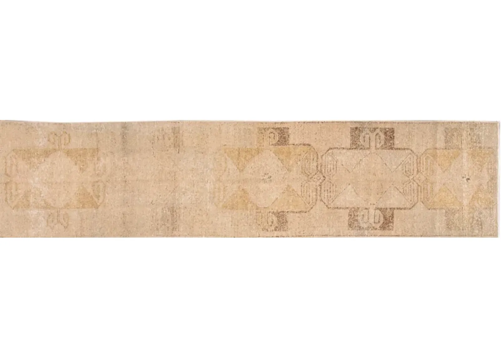 Mid-20th Century Turkish Wool Runner - Apadana - Beige