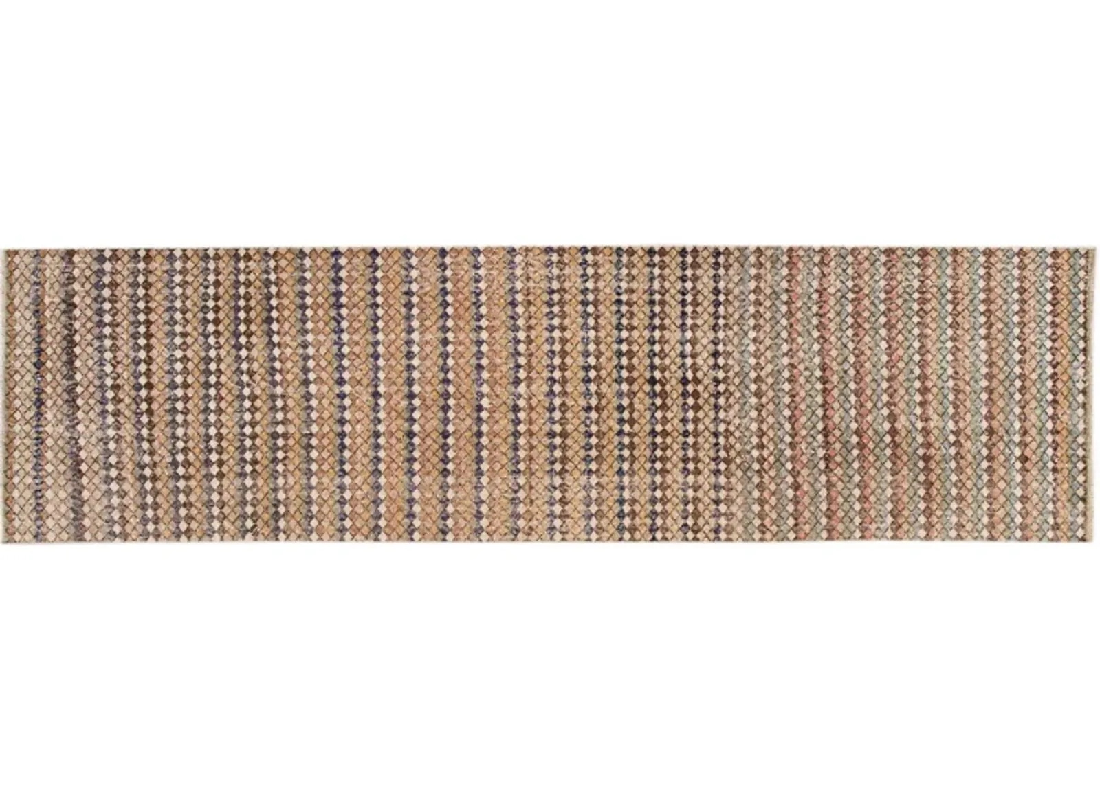 Mid-20th Century Turkish Wool Runner - Apadana - Brown